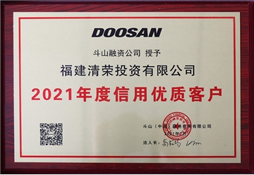 2021年度信用优质客户
