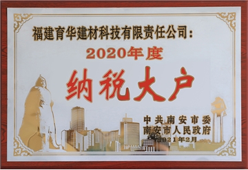 2020年度南安市纳税大户